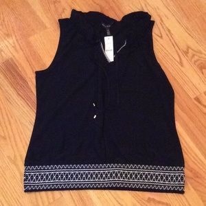 White House Black Market Sleeveless Shirt  M NWT